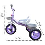 Tricicleta Salamandra Kids cu Pedalesi Cosulet, Mov fotografia produsului View 5 S
