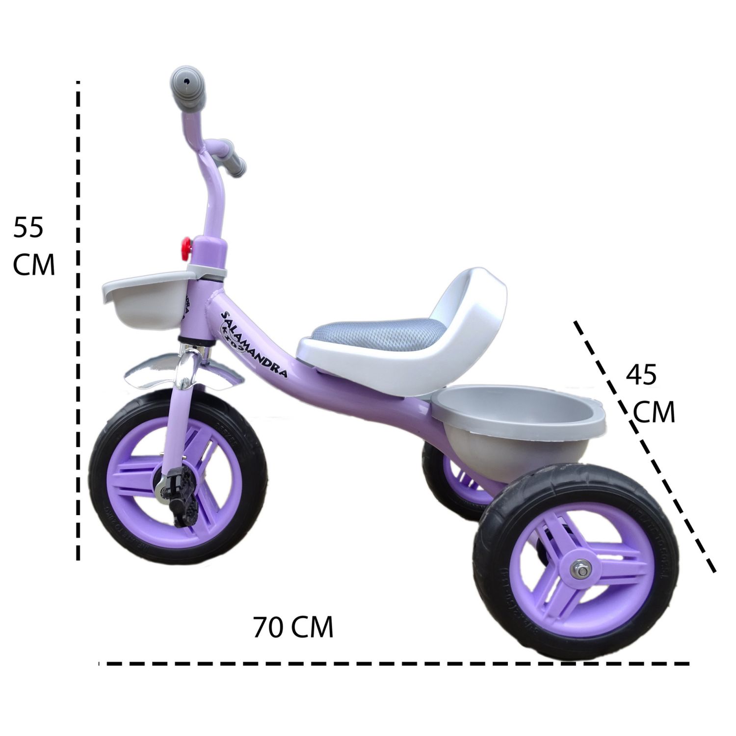 Tricicleta Salamandra Kids cu Pedalesi Cosulet, Mov fotografia produsului View 5 L