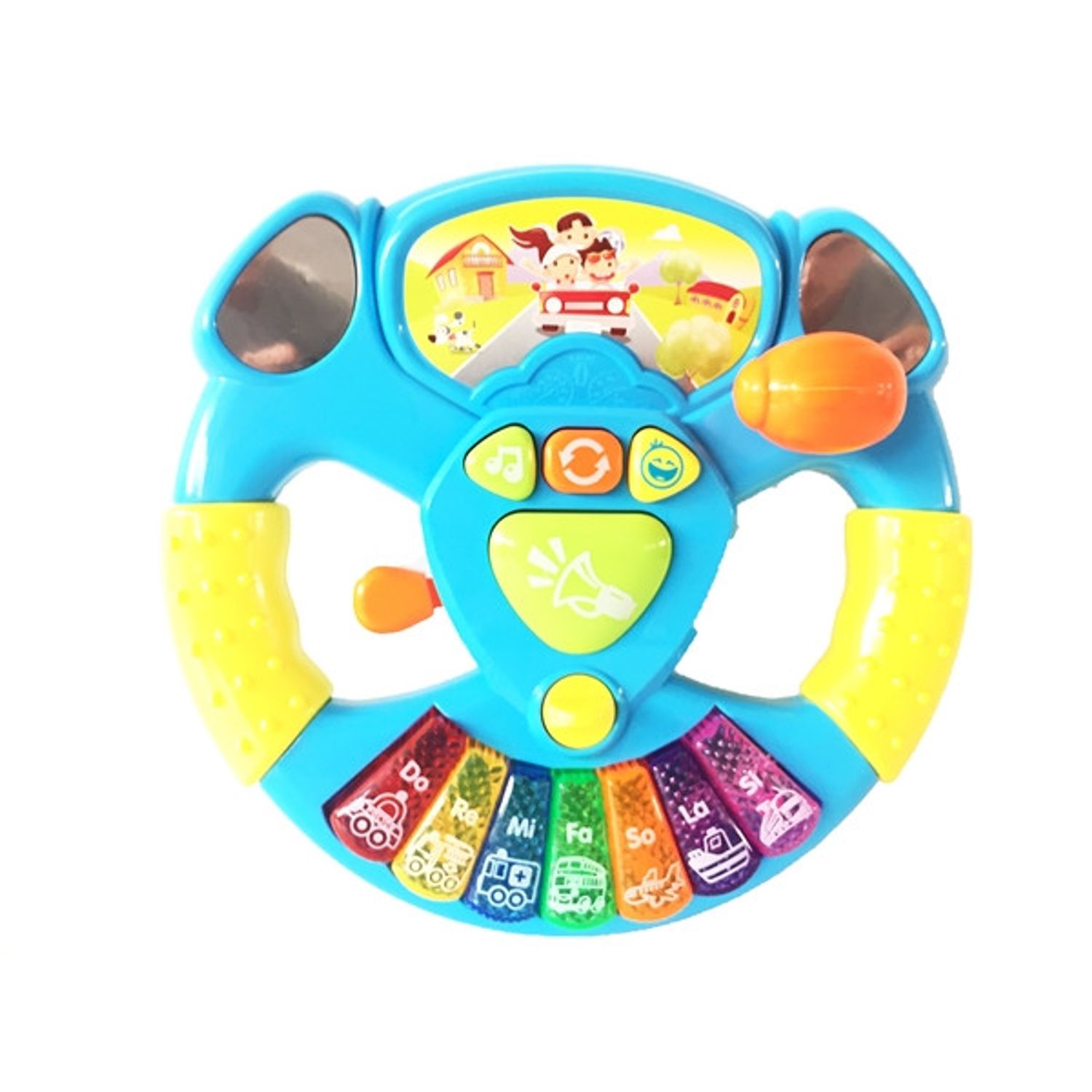 Volan de jucarie Simulator Vehicul Albastru SALAMANDRA KIDS&reg; fotografia produsului View 3 L
