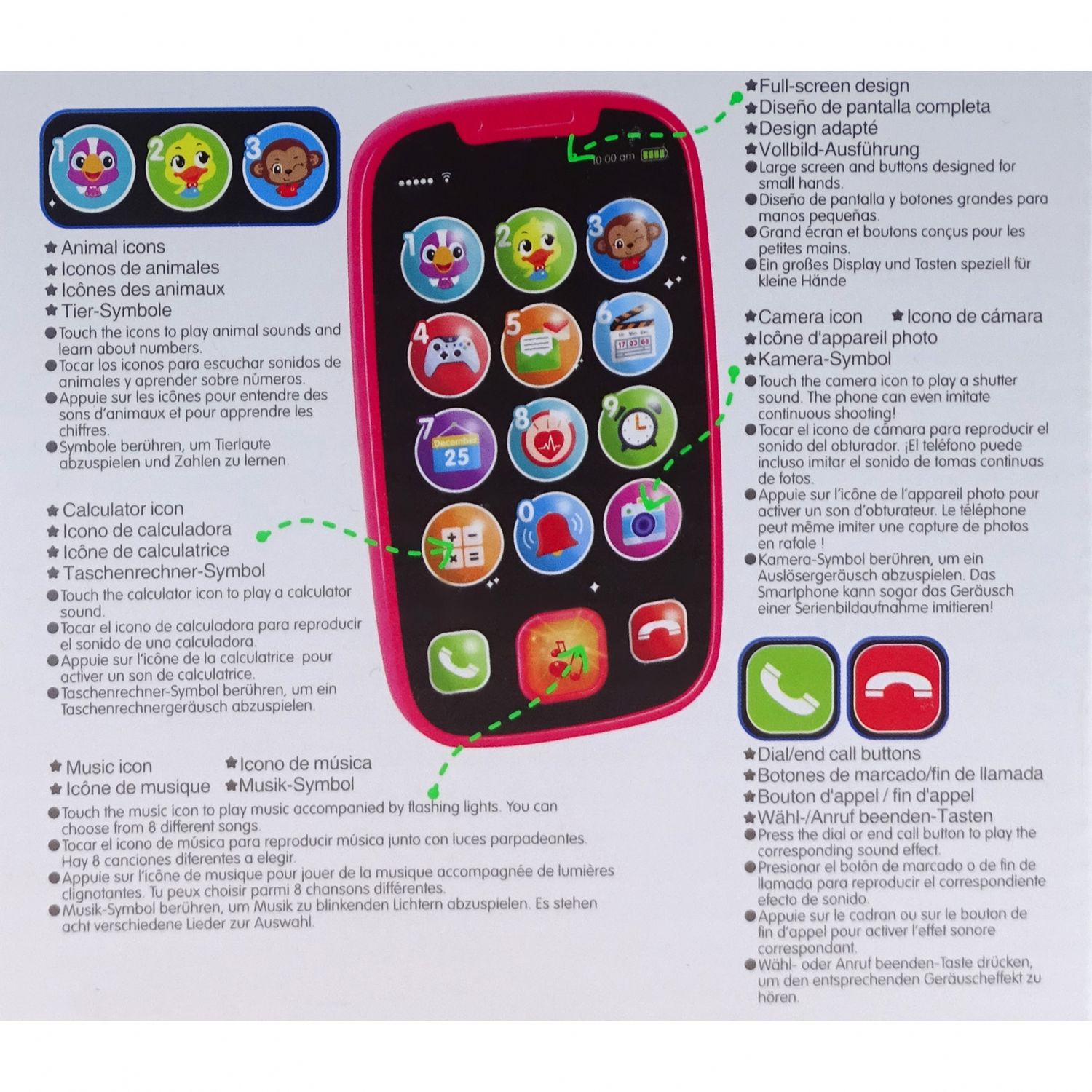 Smartphone de jucarie cu sunete interactive fotografia produsului View 4 L