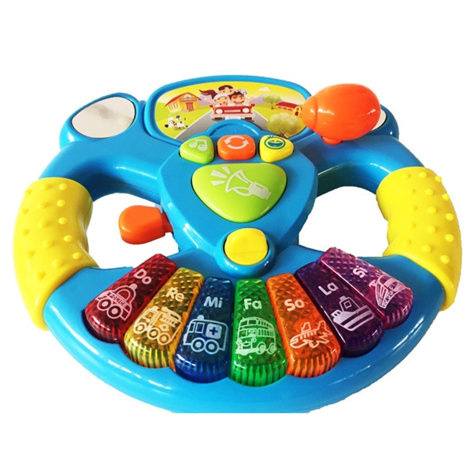 Volan de jucarie Simulator Vehicul Albastru SALAMANDRA KIDS&reg; fotografia produsului View 2 L