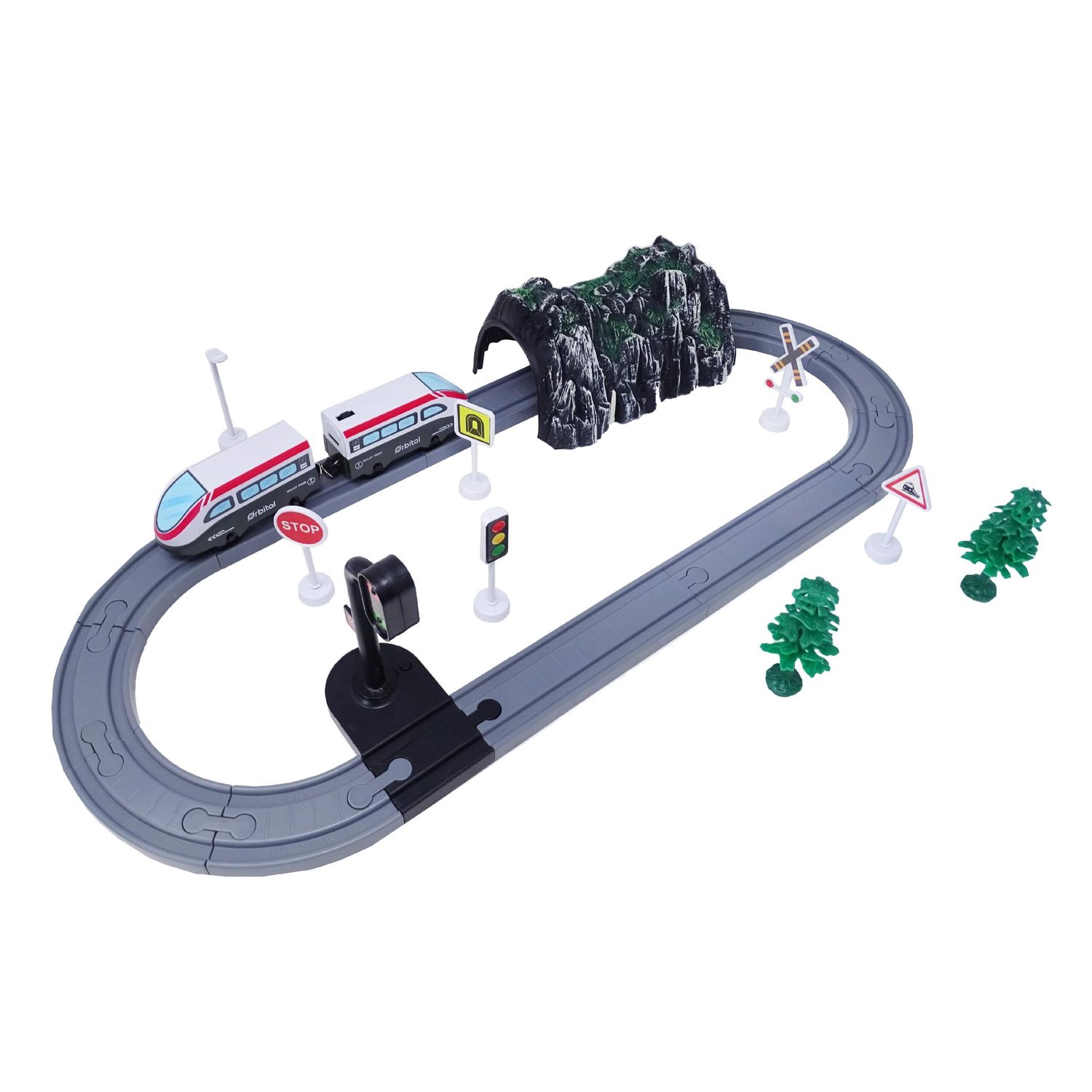 Set Tren interactiv cu 41 de piese, Salamandra Kids fotografia produsului View 5 L