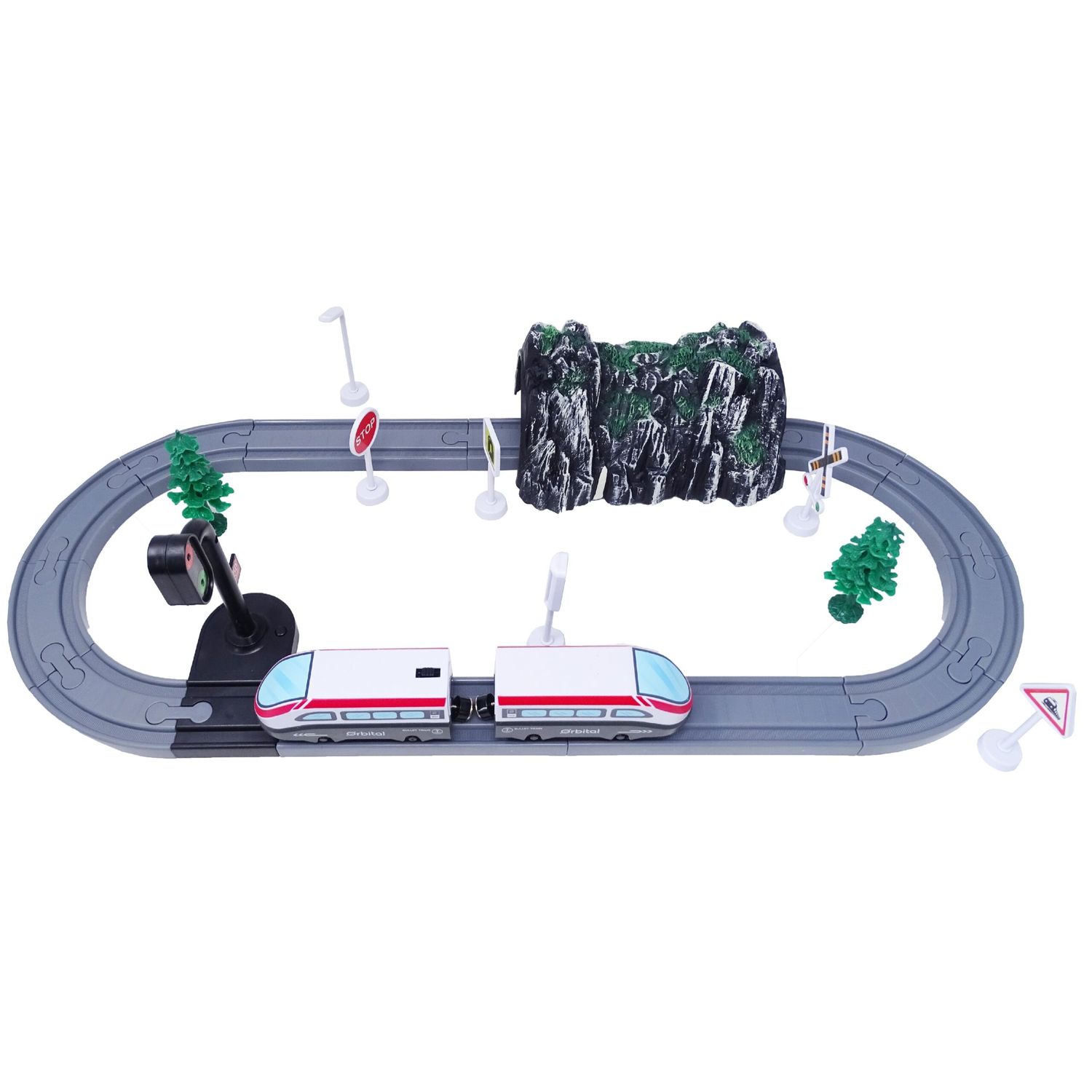 Set Tren interactiv cu 41 de piese, Salamandra Kids fotografia produsului