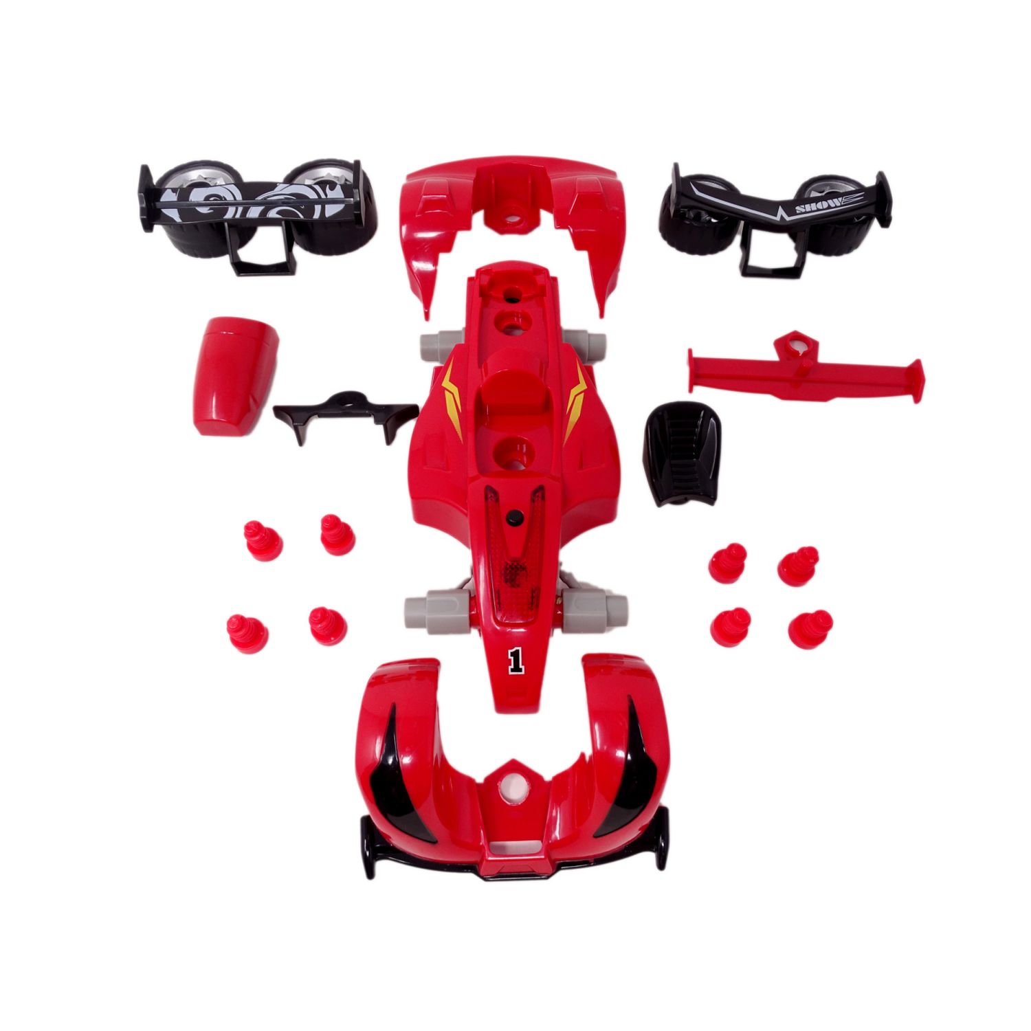 Set De Constructie Masina de Curse Salamandra Kids, Rosie fotografia produsului View 4 L