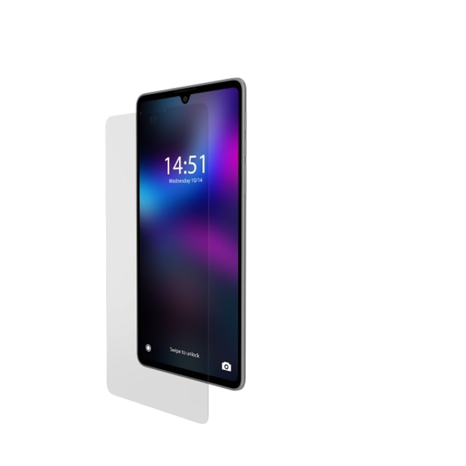 Folie de protectie, pentru Vodafone Smart first 7, ecran cover, transparenta, din silicon fotografia produsului View 3 L