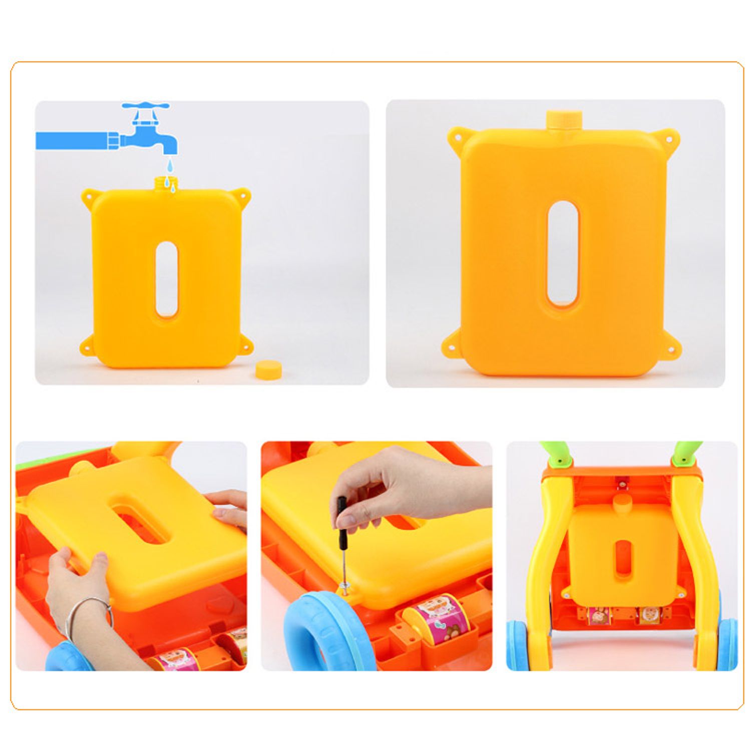 Centru de Activitati Multifunctional si Interactiv, Transformabil in Antemergator, Panou detasabil, Multicolor fotografia produsului View 3 L