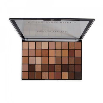 Paletă fard de ochi Nudes, Maxi Reloaded Eyeshadow, Makeup Revolution, 45x1.3g