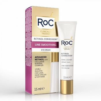 Crema antirid de ochi, Retinol Correction Line Smoothing Eye Cream, Roc, 15ml