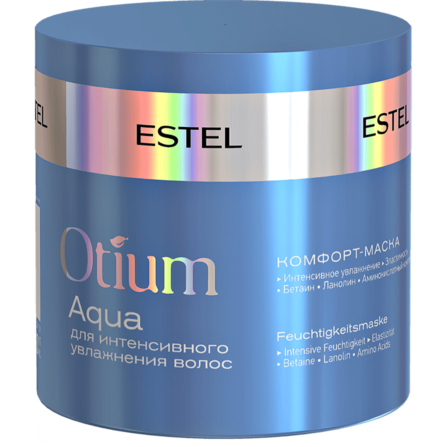 Masca de par cu betaina si proteine de soia pentru hidratare intensa a parului ESTEL Otium AQUA, 300 ml fotografia produsului