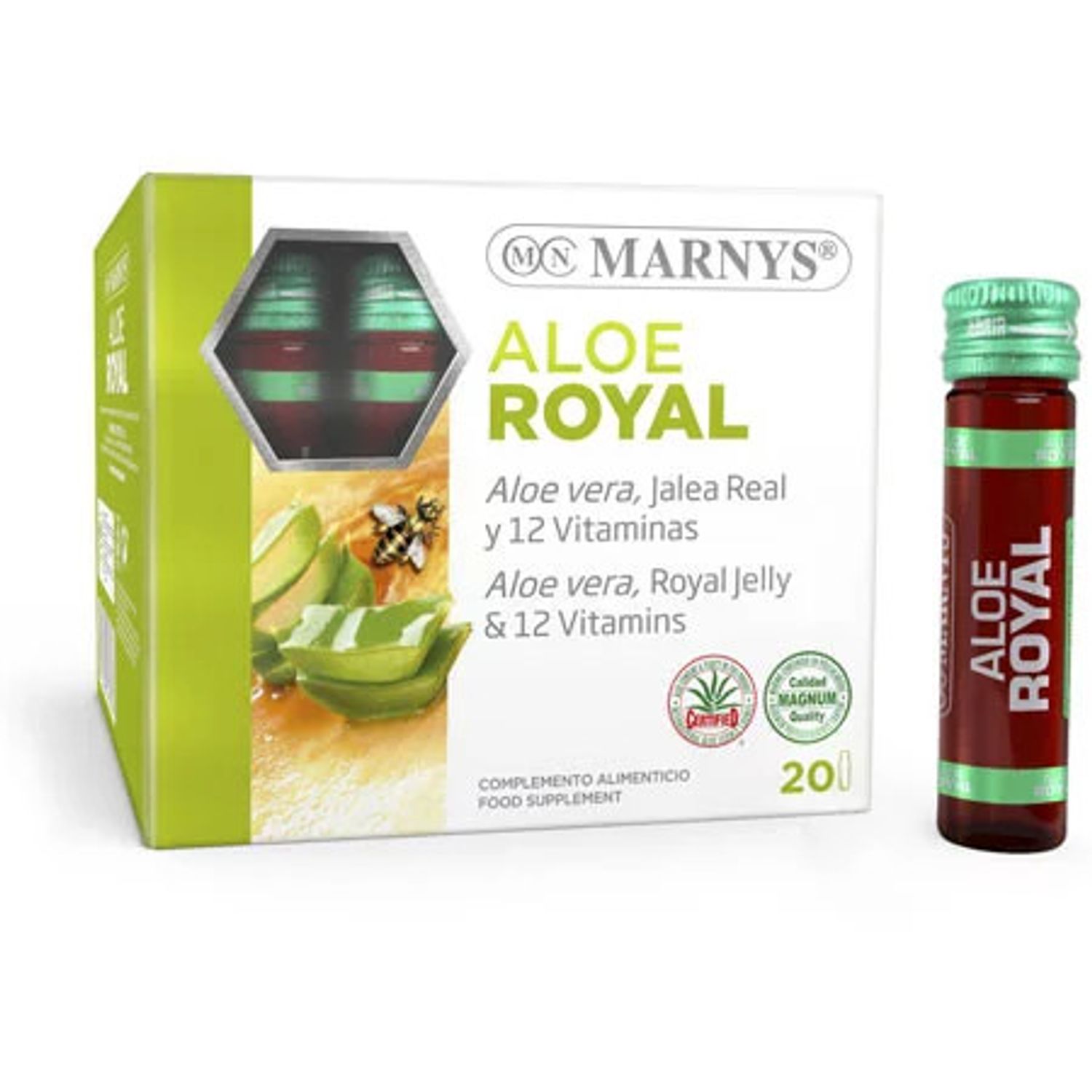 Aloe Royal, 20 fiole X 10ml, Marnys fotografia produsului