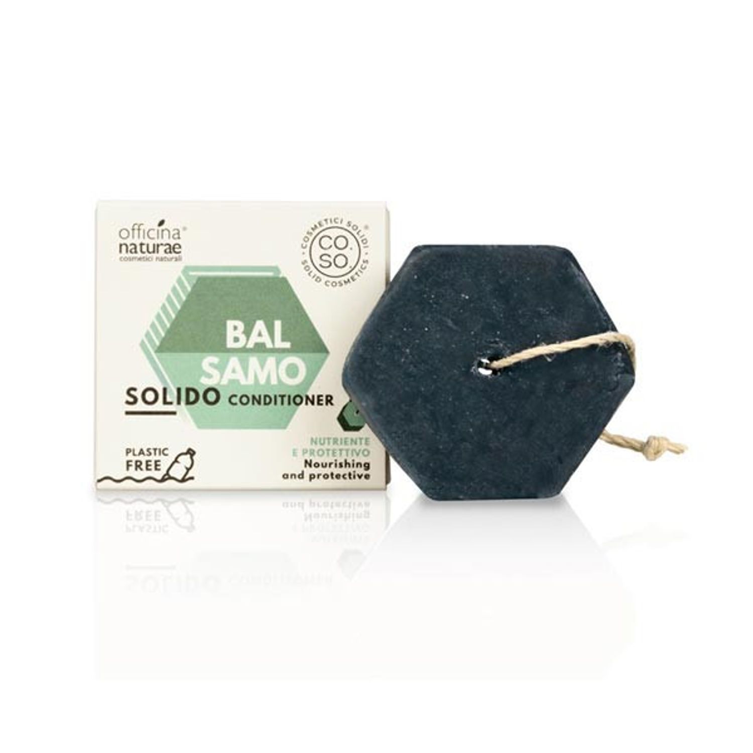 Balsam de par solid nutritiv si protector CO.SO 64g, Officina Naturae fotografia produsului