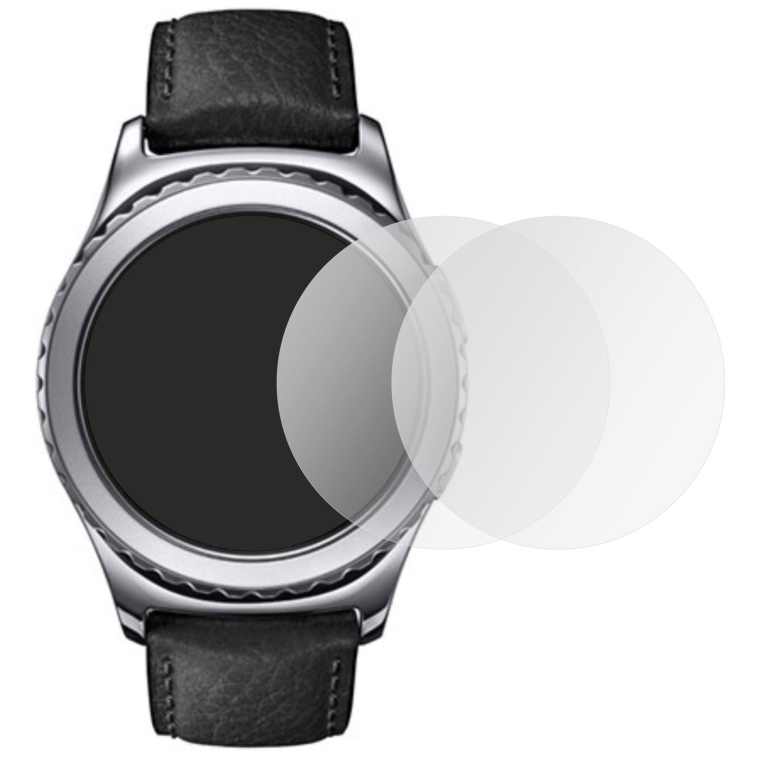 Set 2 folii protectie, pentru Samsung Galaxy Watch3, 45mm, protectie ecran, din silicon fotografia produsului