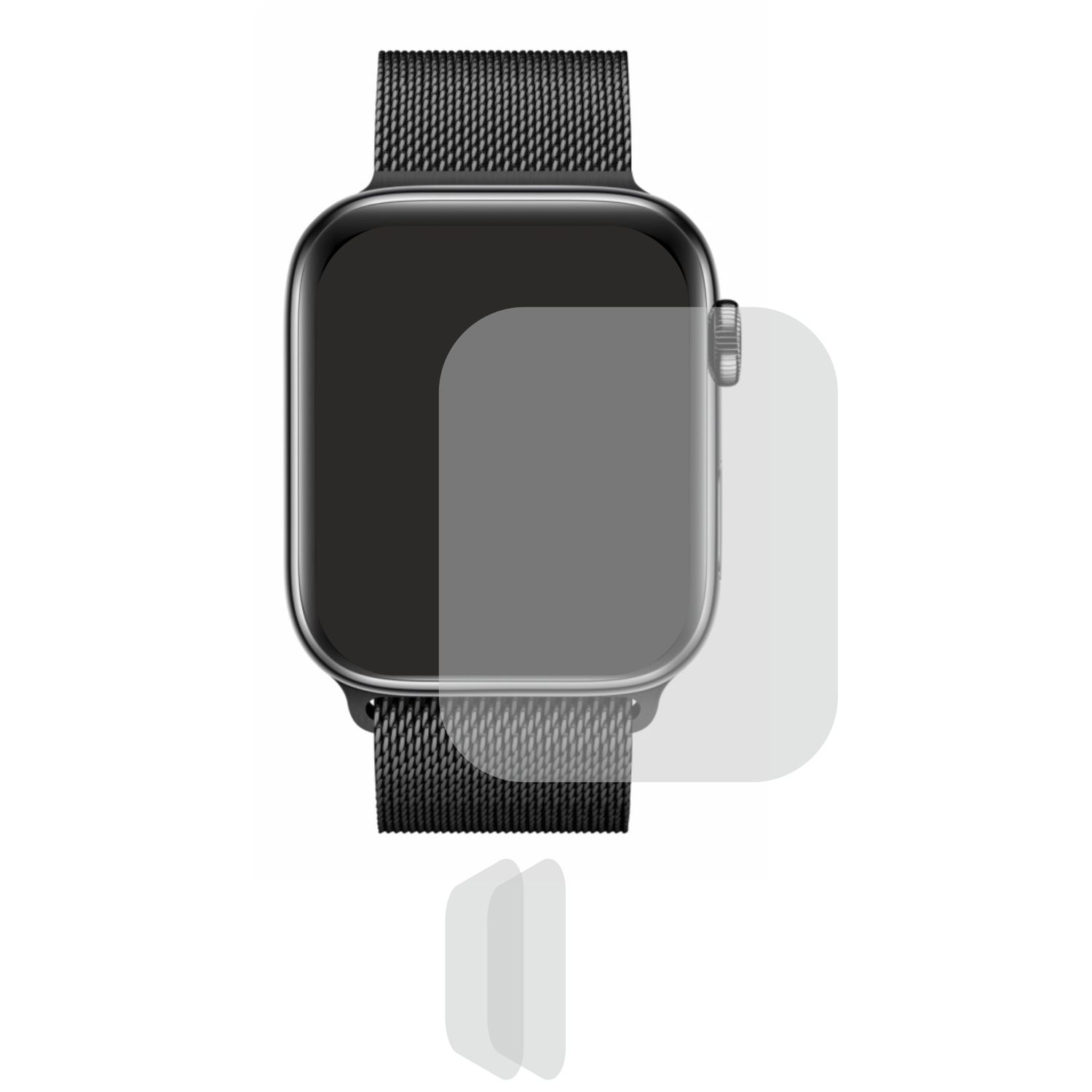 Set 2 folii protectie, pentru Apple Watch SE, 40mm, protectie ecran, din silicon fotografia produsului View 2 L