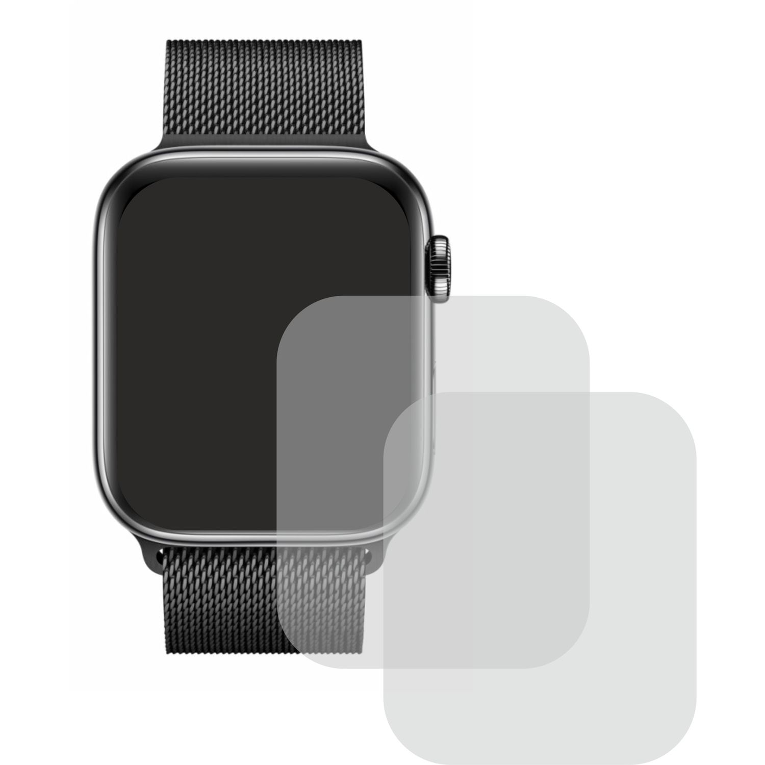Set 2 folii protectie, pentru Apple Watch SE, 40mm, protectie ecran, din silicon fotografia produsului