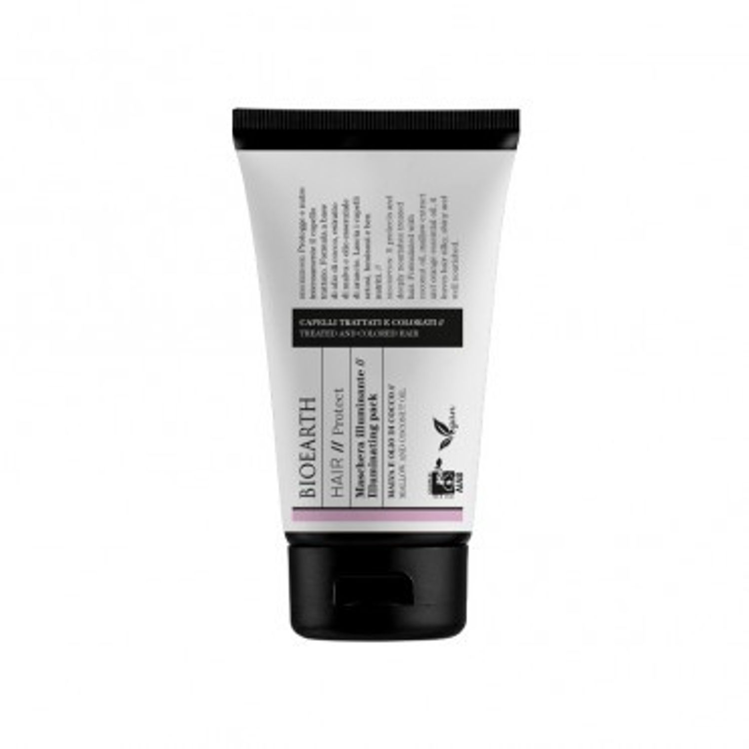 Masca par pentru luminozitate cu cocos, 150ml - Bioearth fotografia produsului