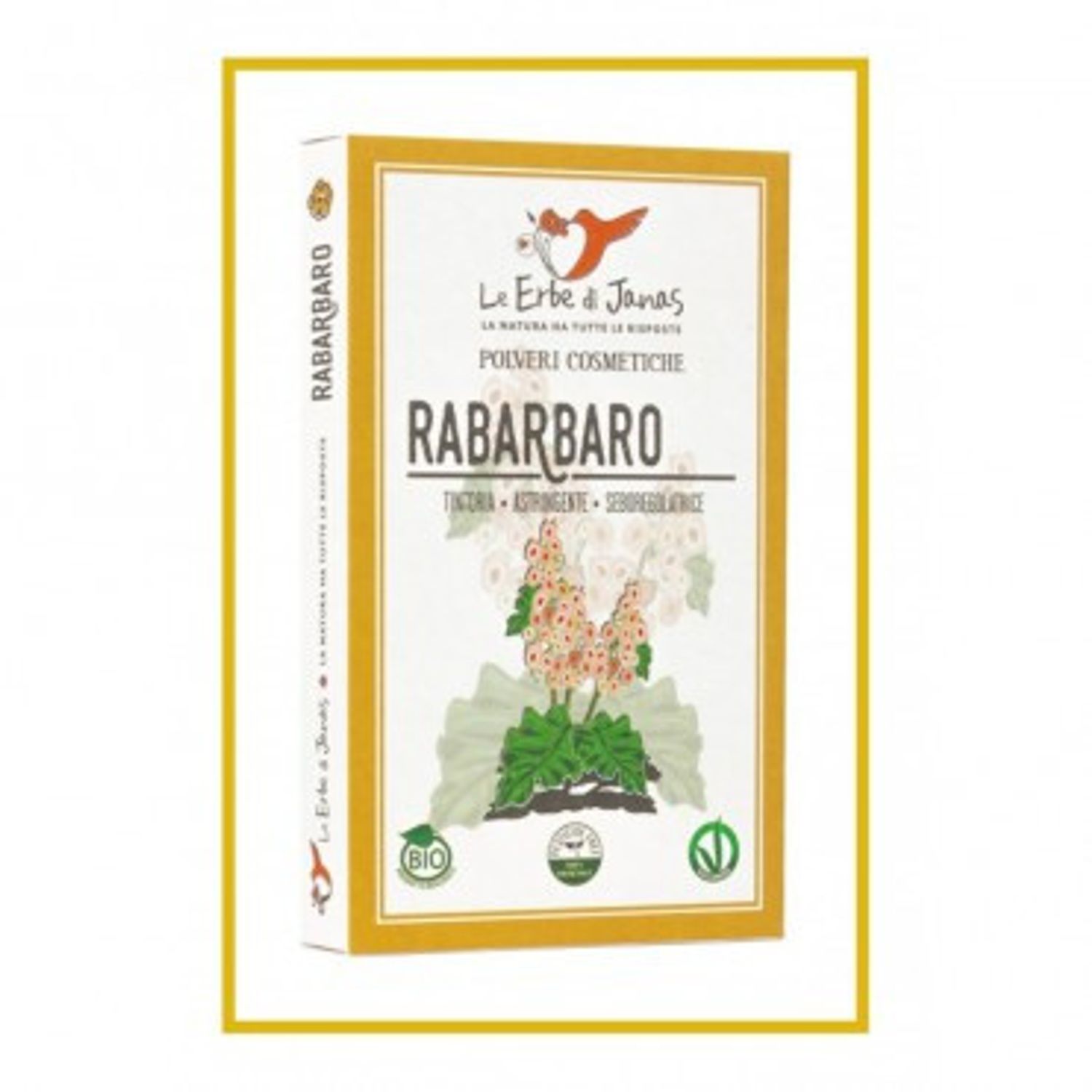 Pudra ayurvedica de Rubarba, 100gr - Erbe di Janas fotografia produsului