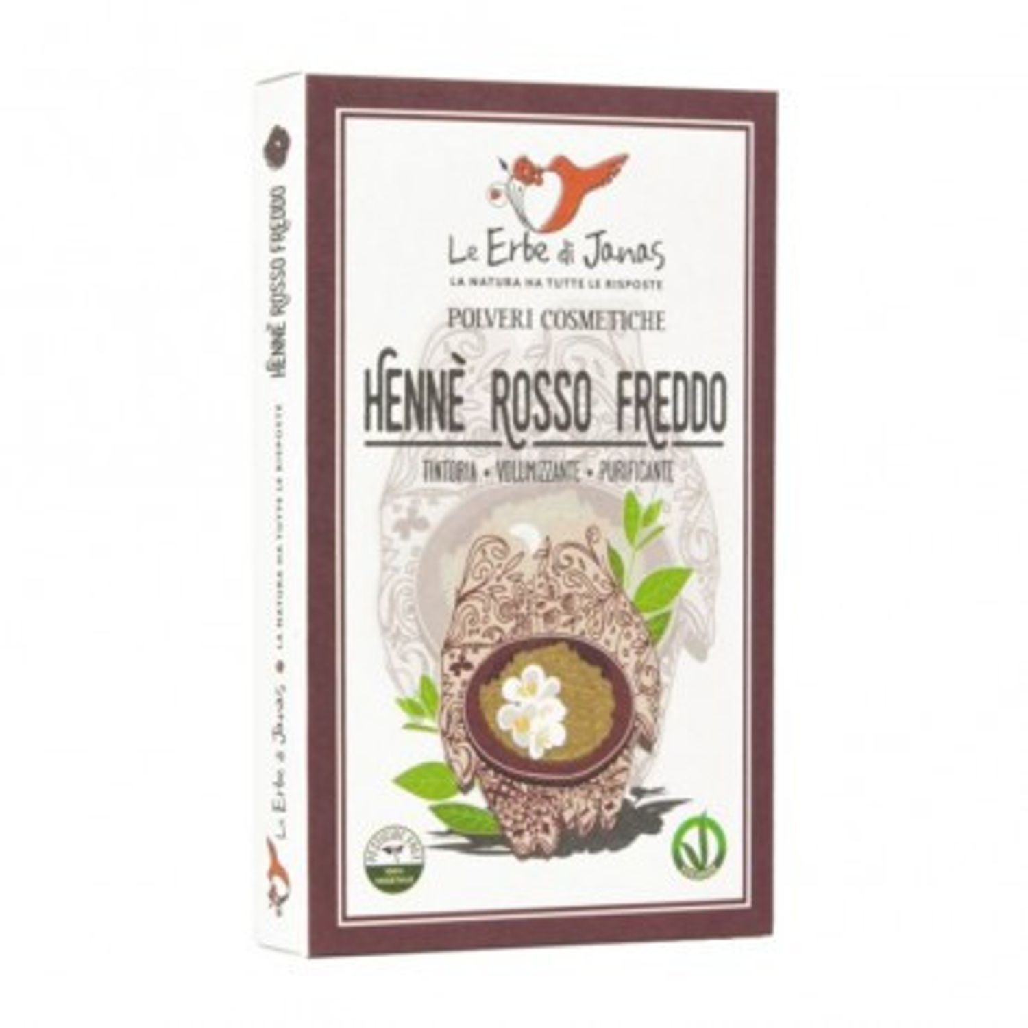 Henna Rosu Rece Le Erbe di Janas 100gr fotografia produsului
