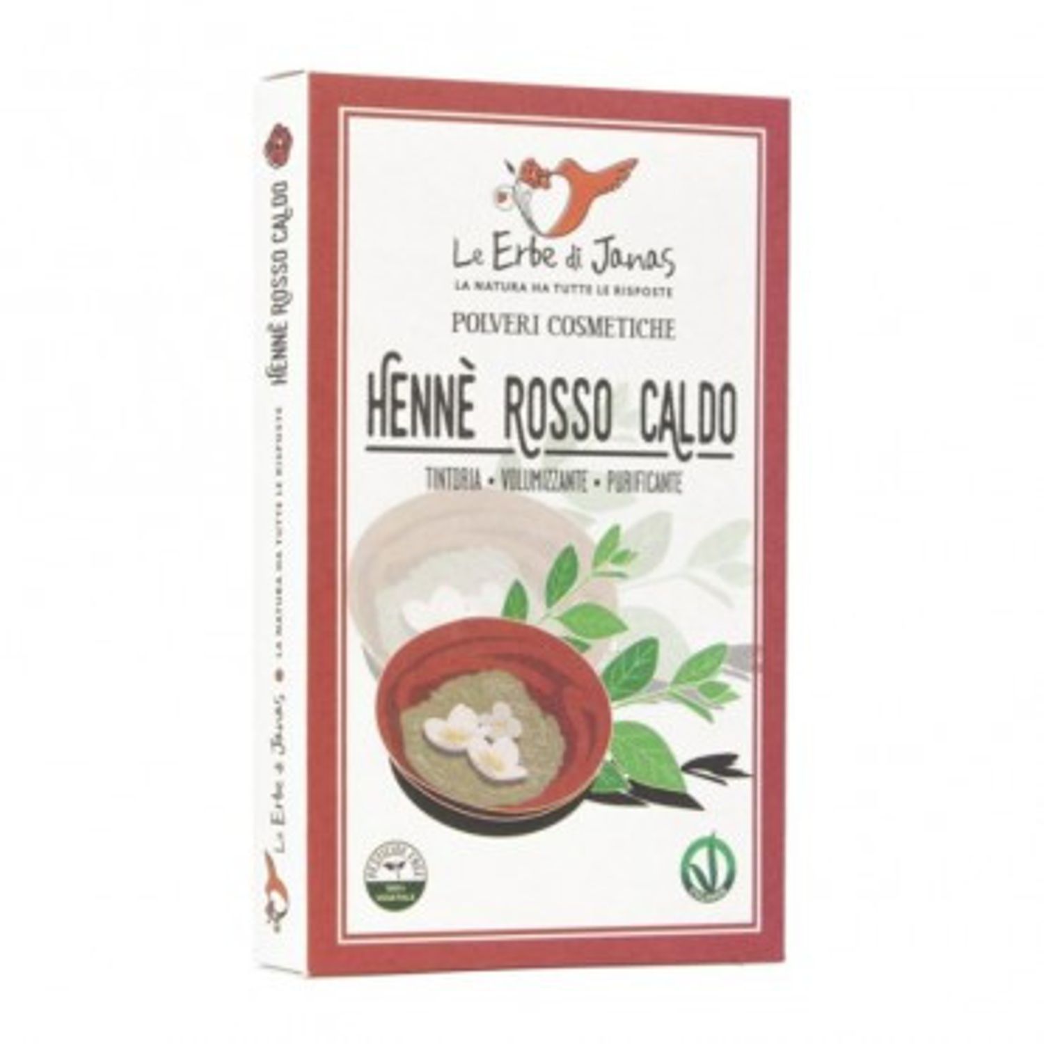 Henna Rosu Cald Le Erbe di Janas 100gr fotografia produsului