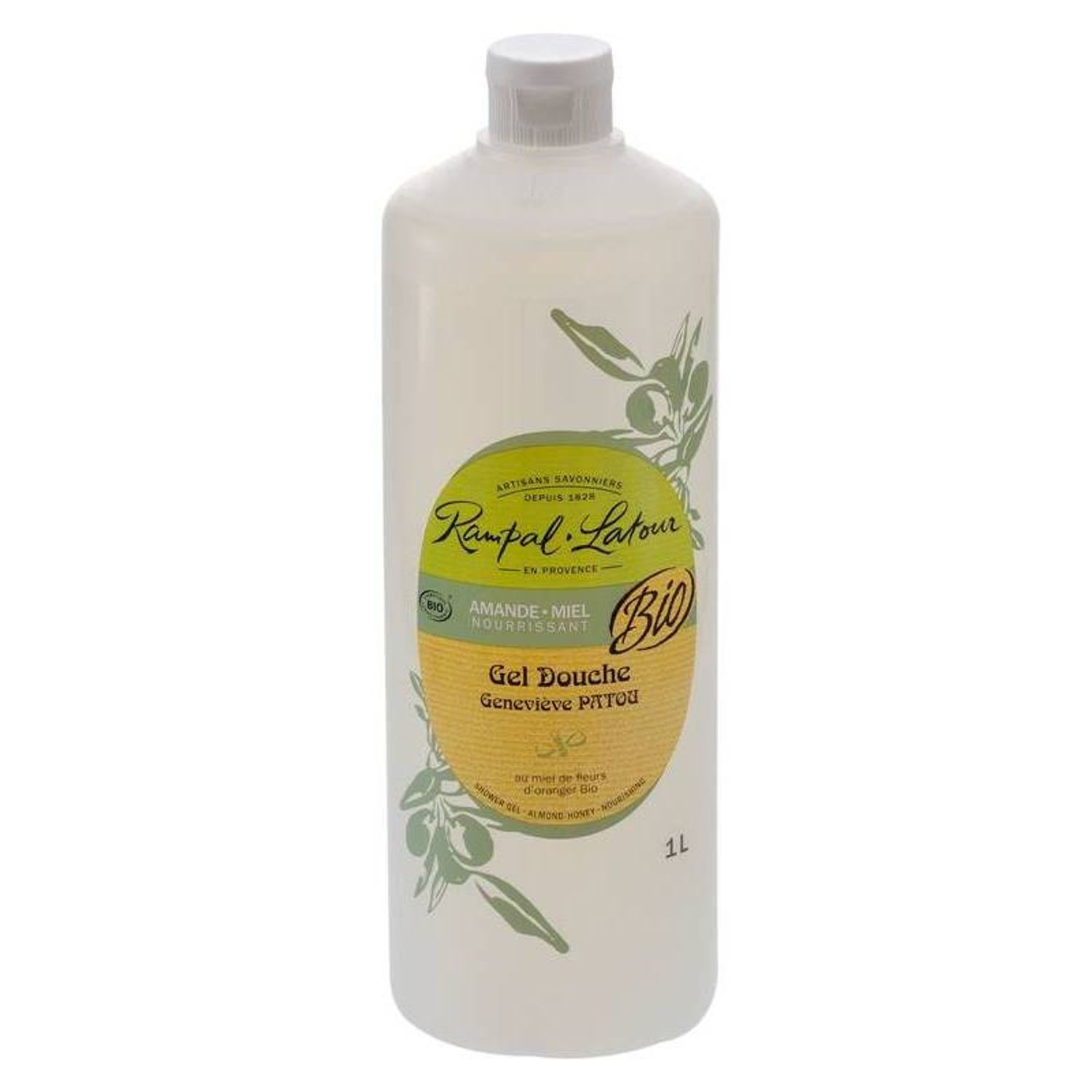 Gel de dus bio migdale miere 1l Rampal Latour fotografia produsului