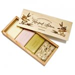 Cutie cadou 4 sapunuri naturale 100g fotografia produsului