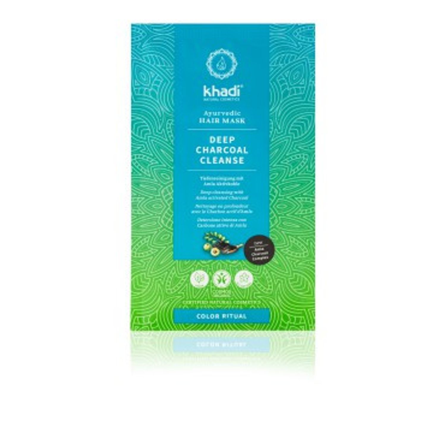Masca inlaturare silicon Deep Charcoal - Khadi 50 g fotografia produsului