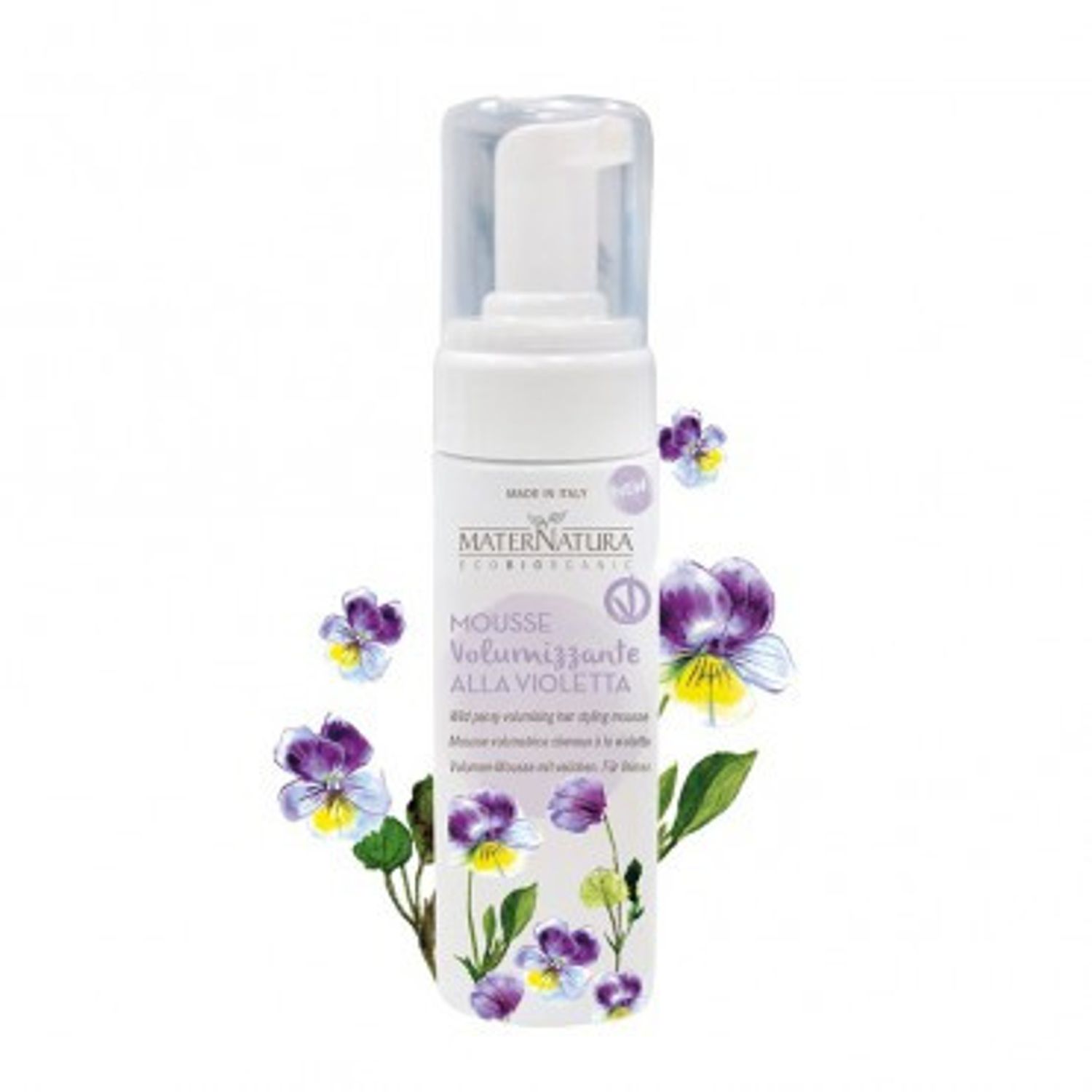 Spuma de par pentru volum cu violete, 150ml - Maternatura fotografia produsului