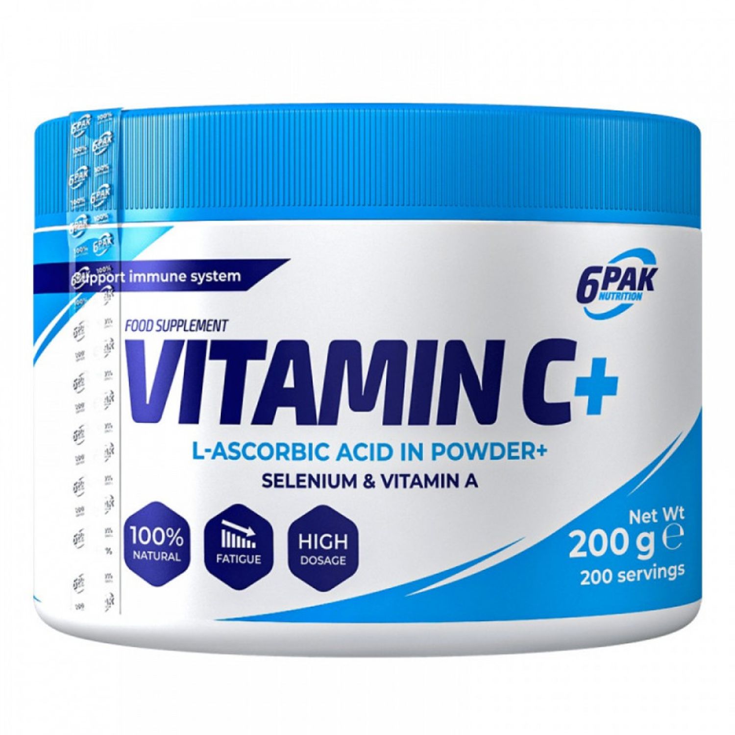 Vitamina C Plus pudra, 6Pak Nutrition, 200g fotografia produsului