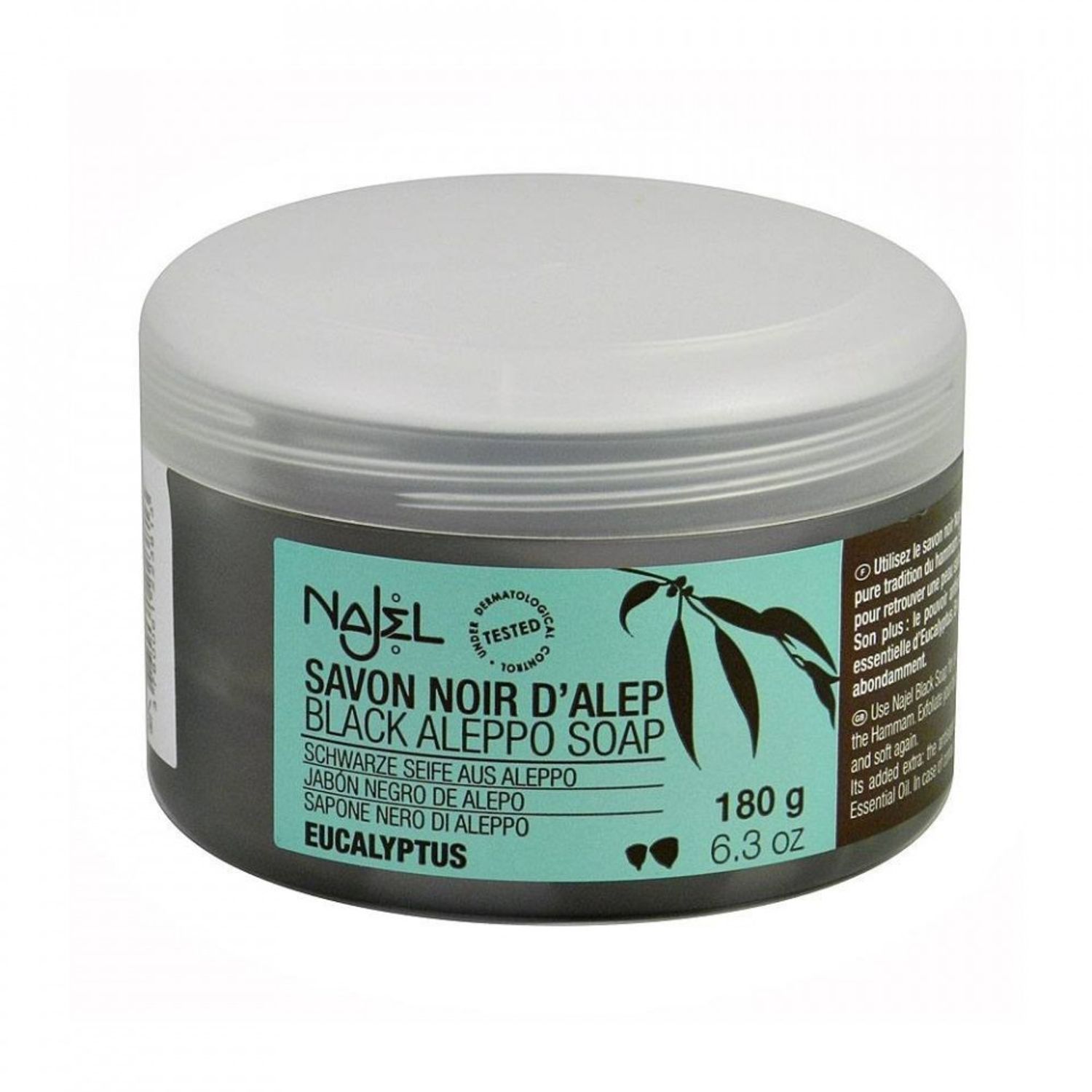 Sapun negru de Alep cu eucalipt Najel 180ml fotografia produsului