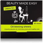 Foite matifiante, cu ceai verde, pentru ten, 80 buc, Beauty Made Easy fotografia produsului