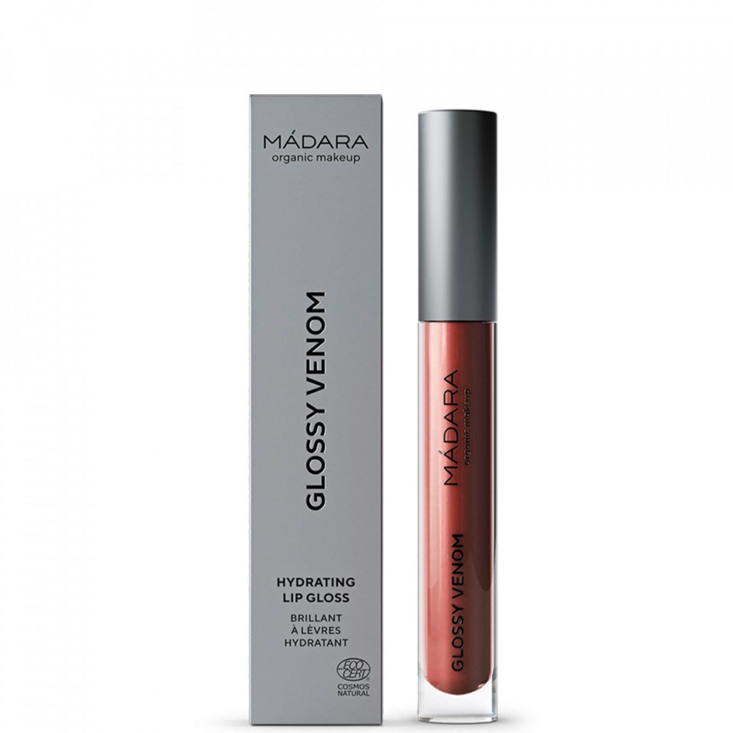 GLOSSY VENOM 75 VEGAN RED - gloss organic Madara fotografia produsului