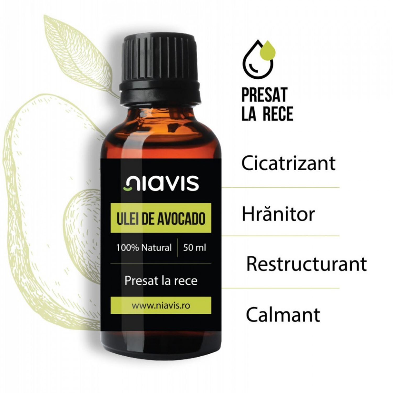 Niavis Ulei de Avocado 50ml fotografia produsului