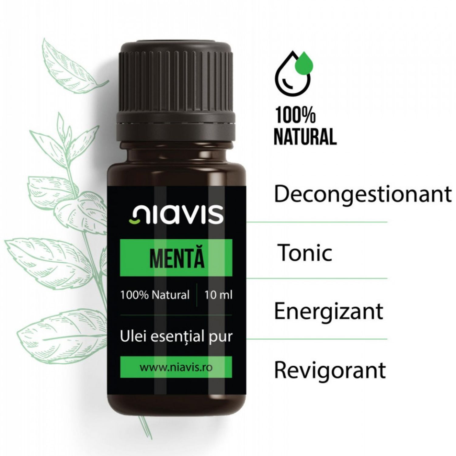 Niavis Ulei Esential de Menta 10ml fotografia produsului