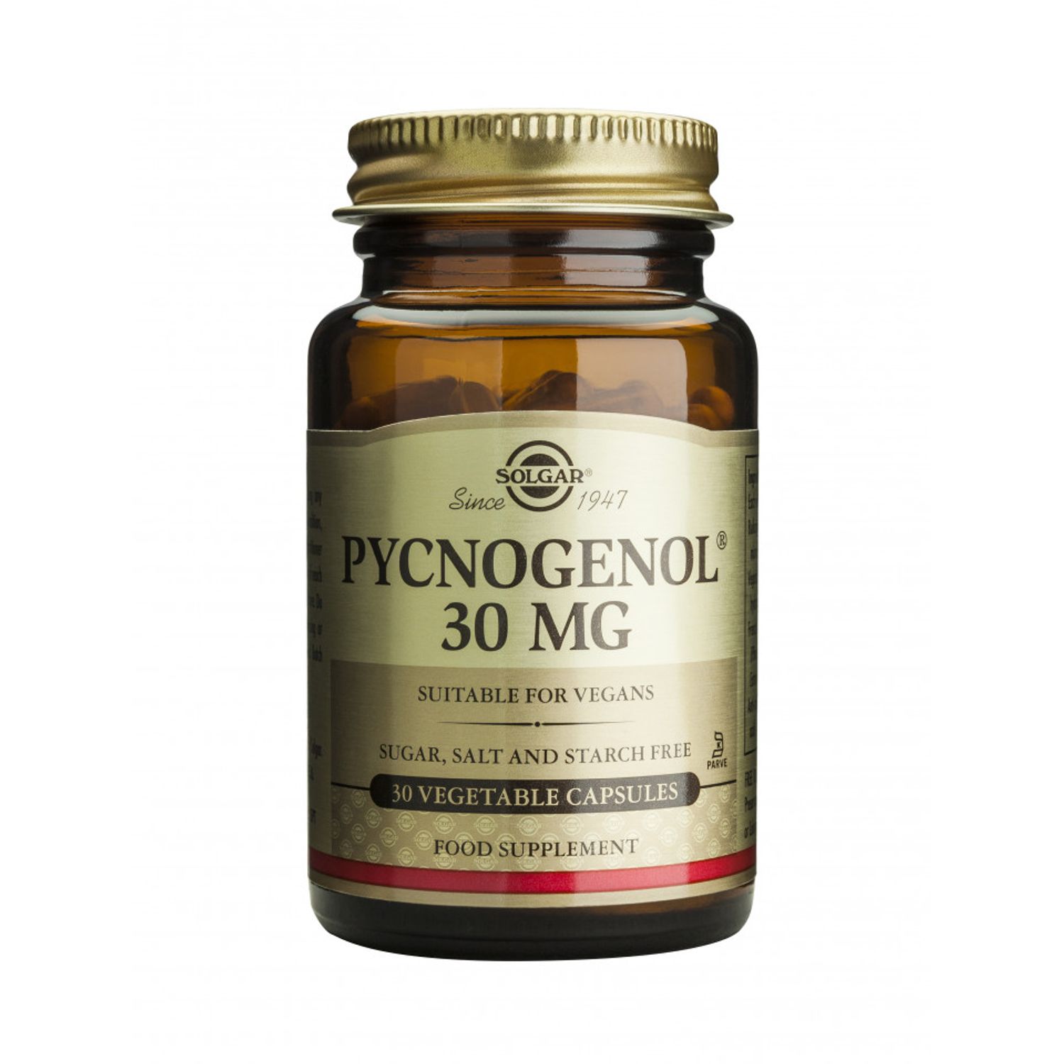 PYCNOGENOL 30mg 30 veg caps, Solgar fotografia produsului