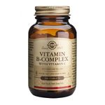 Complex de vitamine B cu vitamina C, B-Complex with C, 100 tablete, Solgar fotografia produsului