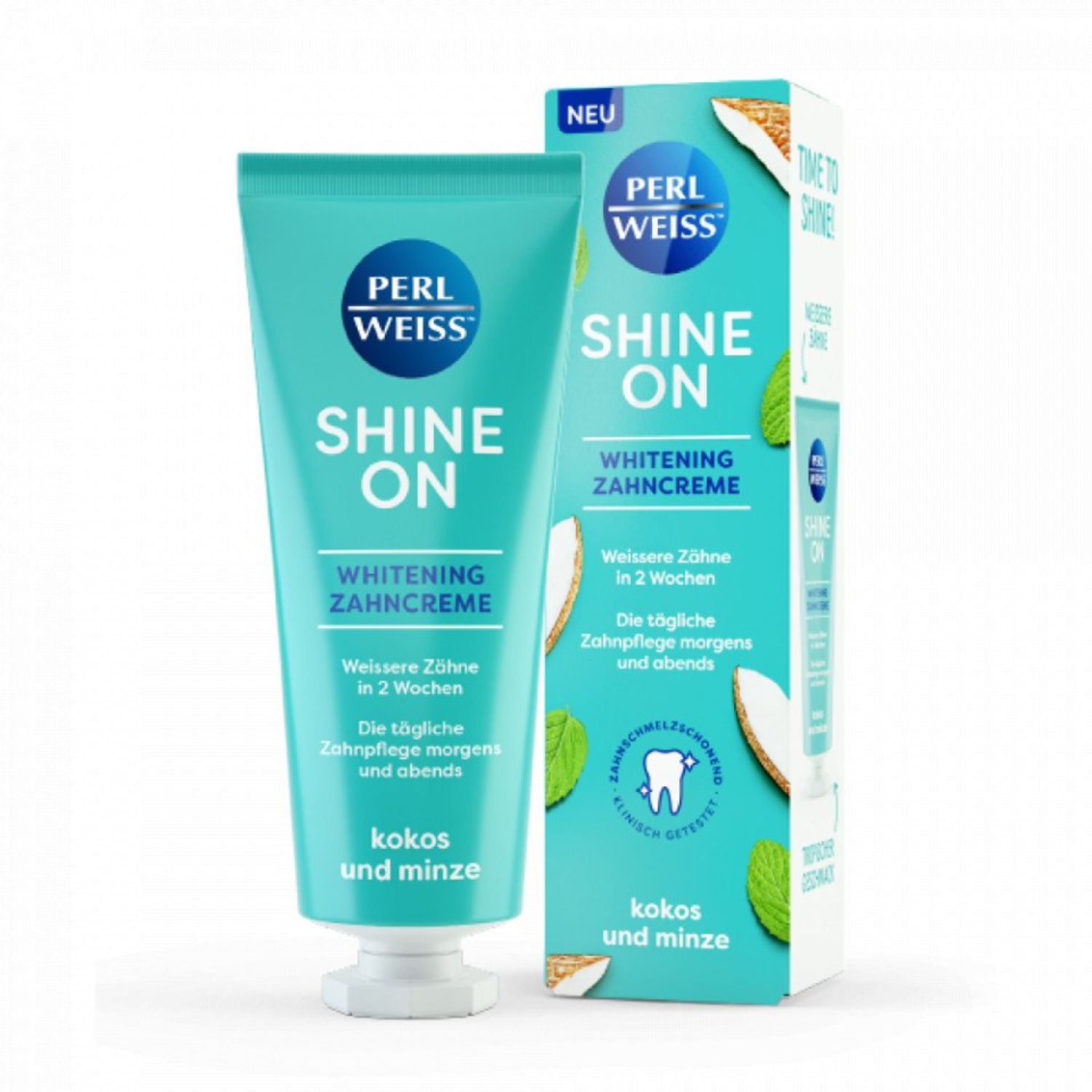 Perl Weiss Pasta de dinti Shine on cu cocos 75ml fotografia produsului