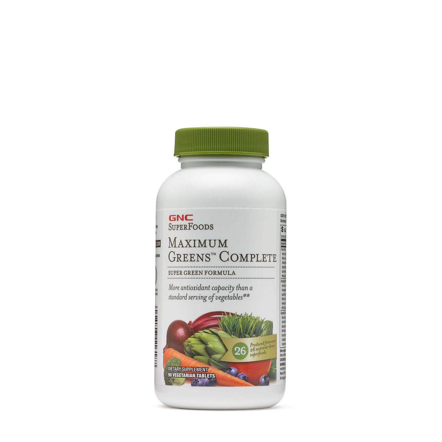 GNC SuperFoods Maximum Greens™ Complete, 90 tb fotografia produsului