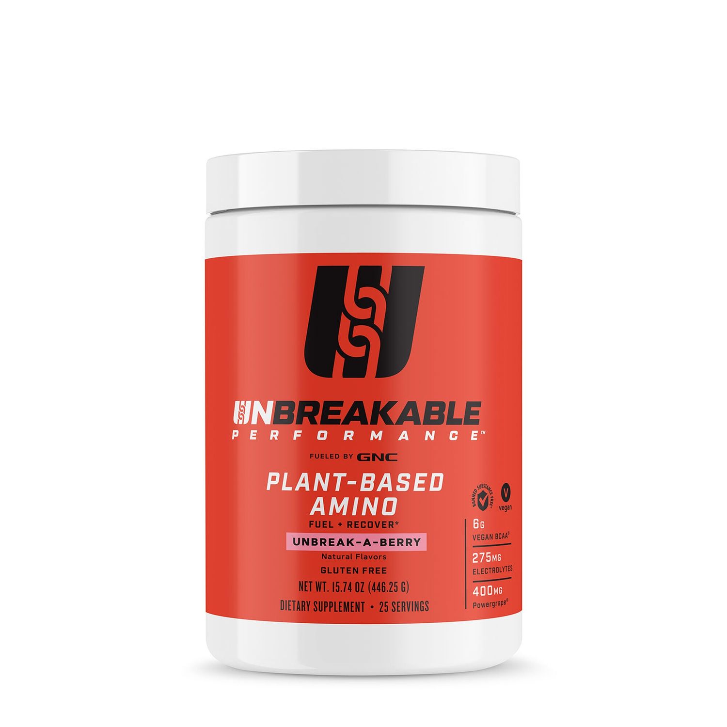 GNC Unbreakable Performance™ Aminoacizi Vegetali cu Aroma de Fructe de Padure, 446.25 g fotografia produsului
