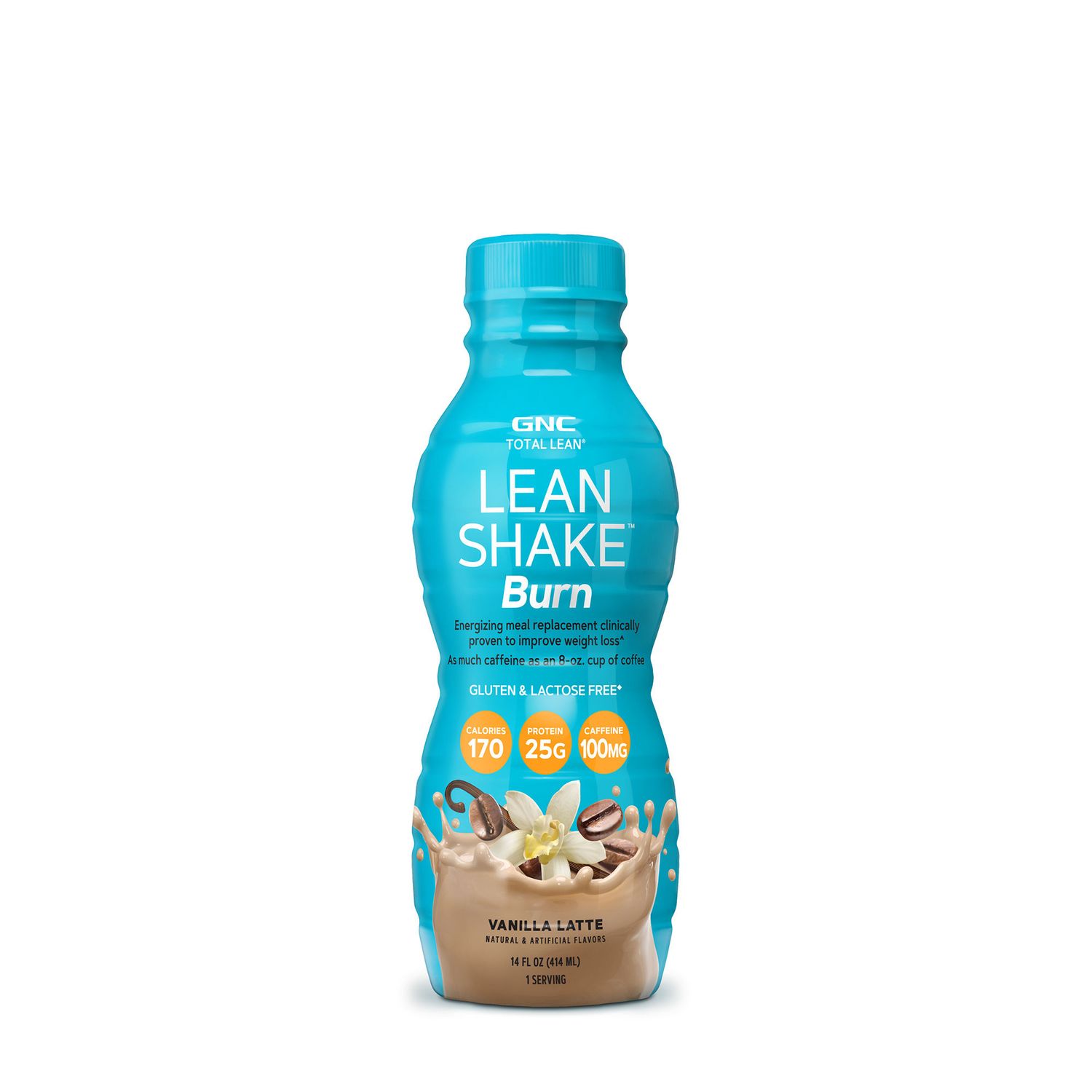 GNC Total Lean&reg; Lean Shake&trade; Burn, Shake Proteic RTD cu Aroma de Vanilie si Cafea, 414 ml fotografia produsului