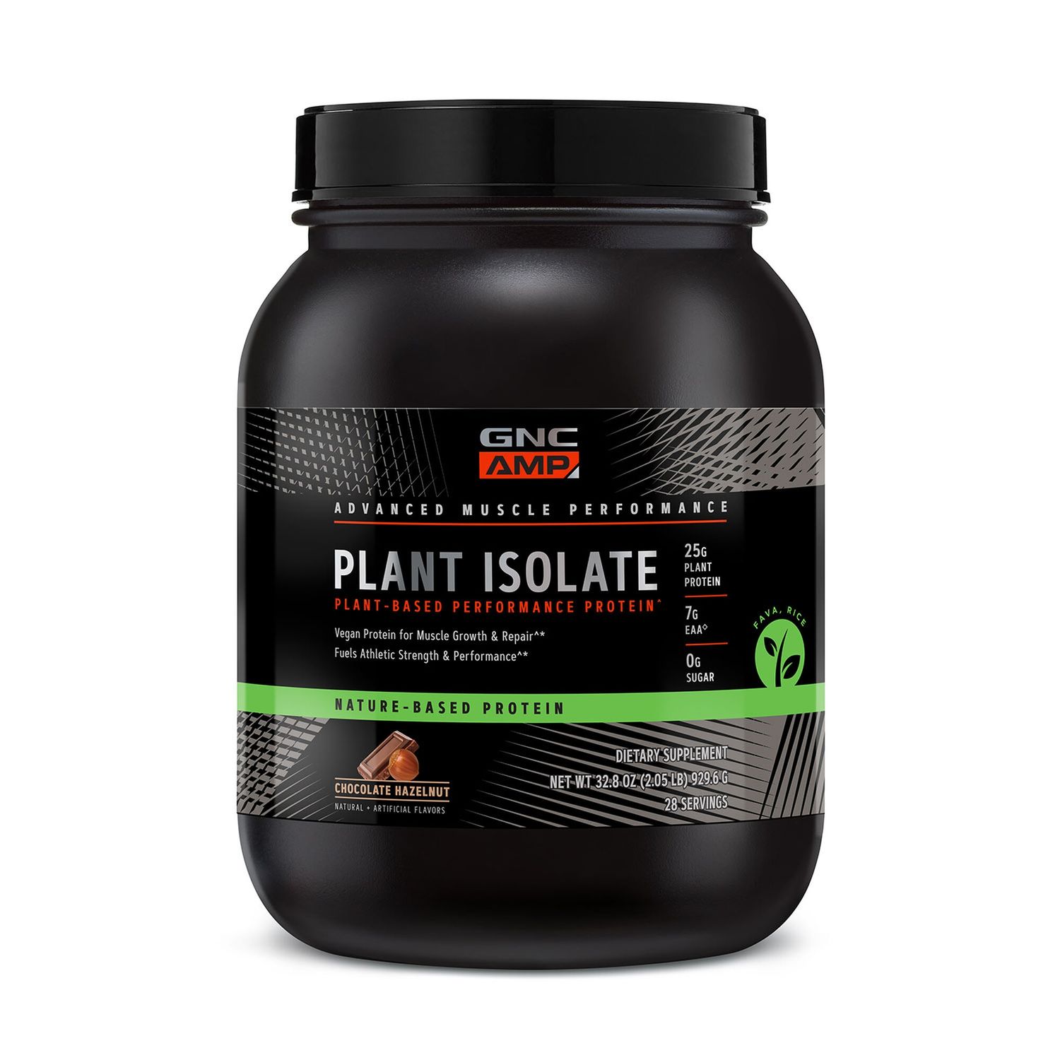 GNC AMP Plant Isolate Proteina Vegetala cu Aroma de Ciocolata si Alune, 929,6 g fotografia produsului