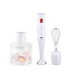 Blender 3in1 Muhler MB405 P, 400W, tocator, agitator, alb/rosu fotografia produsului
