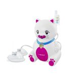 Inhalator Esperanza Kitty ECN003, Cu compresor, forma de pisoi, alb / roz fotografia produsului
