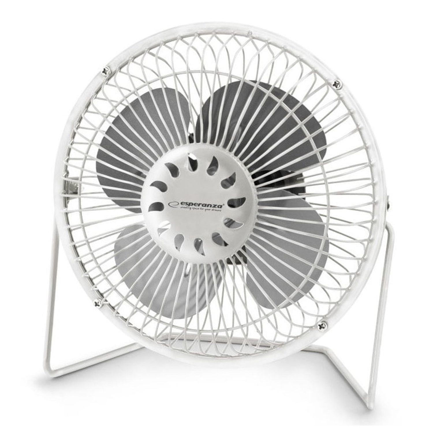 Ventilator USB pentru desktop Esperanza EA149W, 2,5 W, 6 inchi ;, alb fotografia produsului