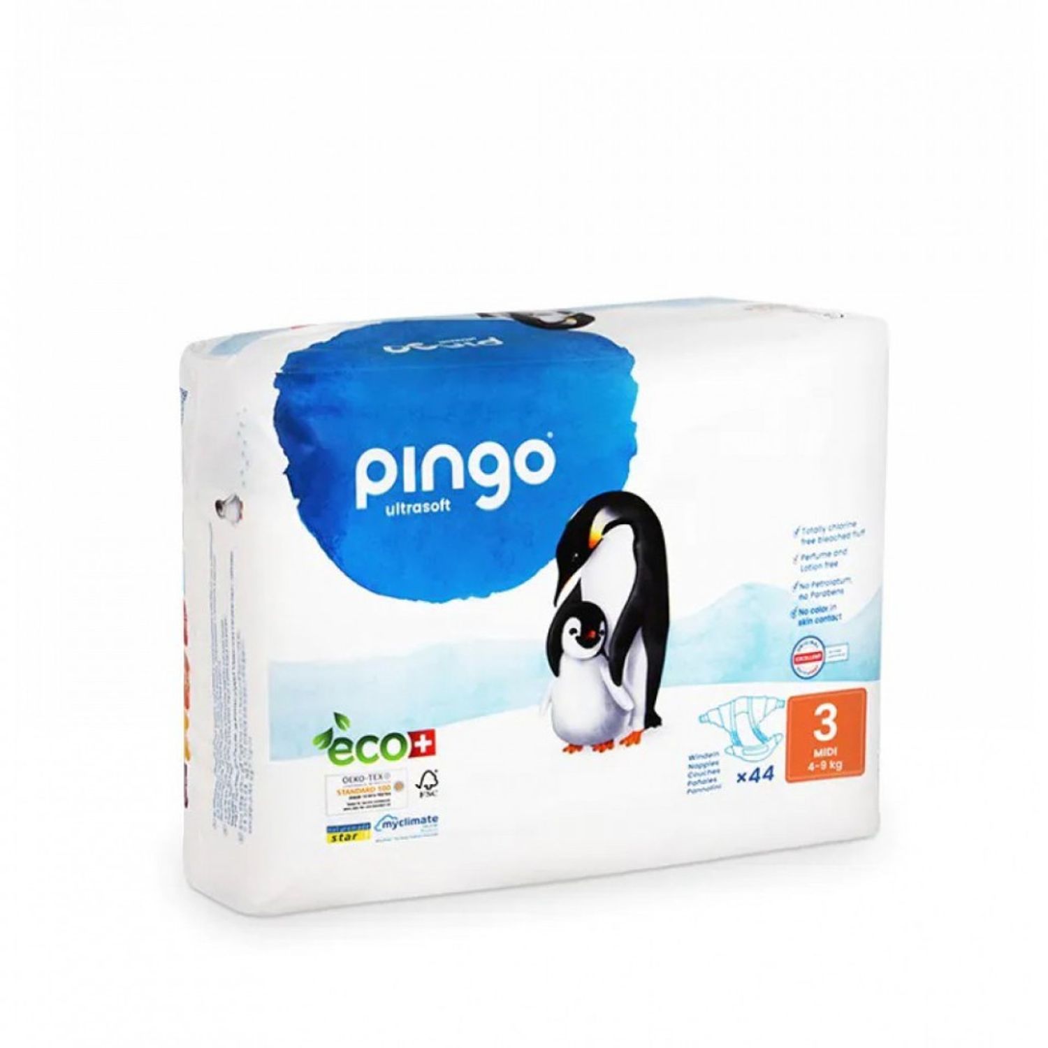 Scutece Bio copii 4-9kg Numărul 3 Pingo 44bucăți fotografia produsului