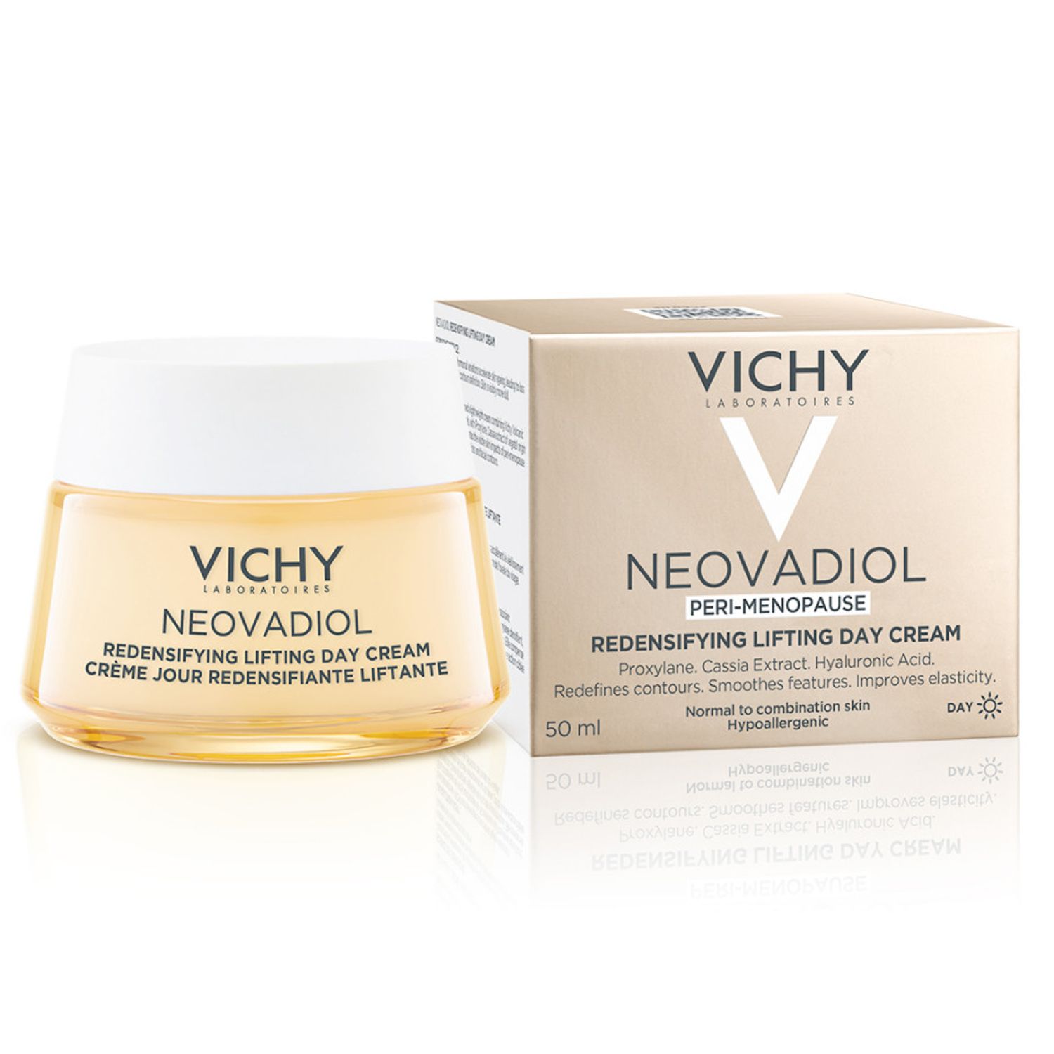 Crema antirid de zi Vichy Neovadiol Peri-Menopause cu efect de redensificare si reumplere, ten normal-mixt, 50 ml фото продукта View 2 L