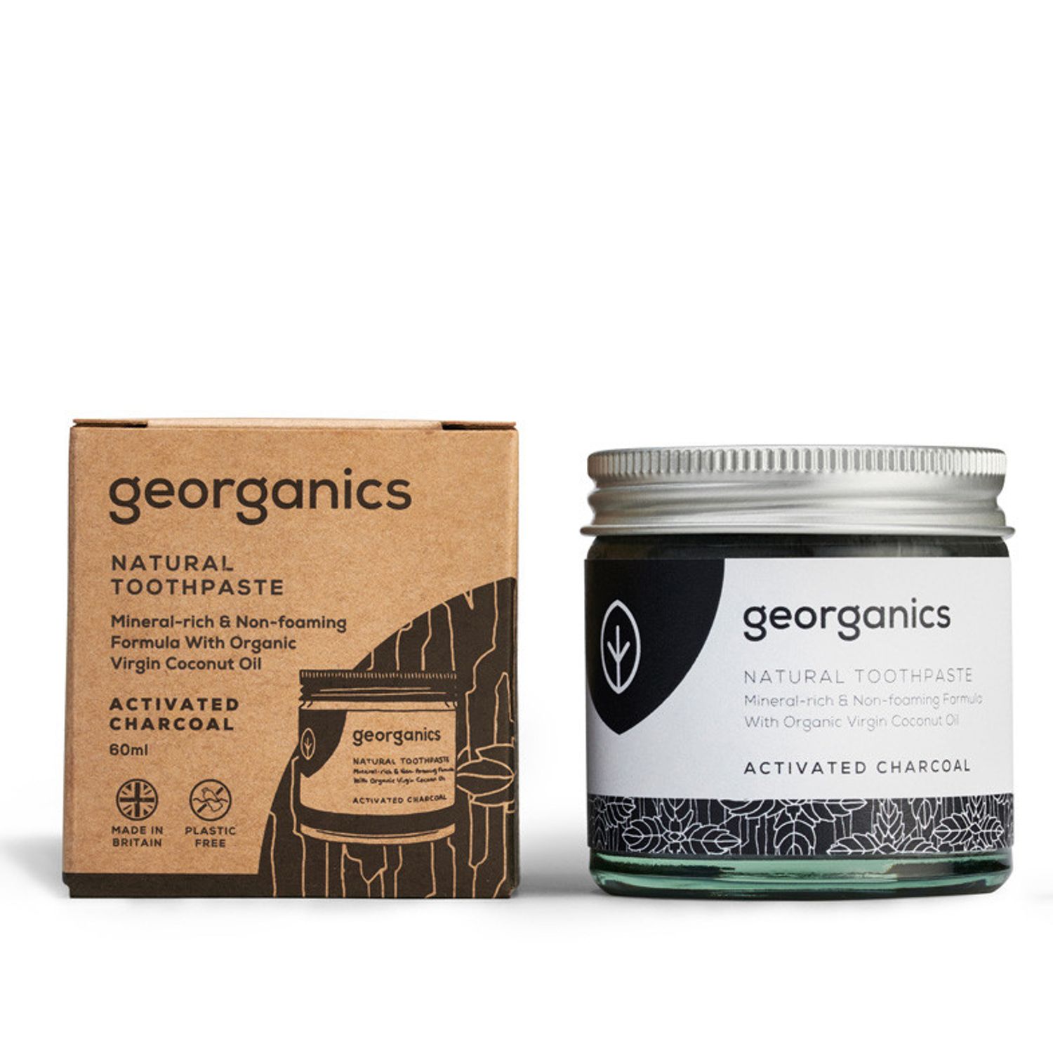 Pastă de dinți minerală CHARCOAL Georganics fotografia produsului