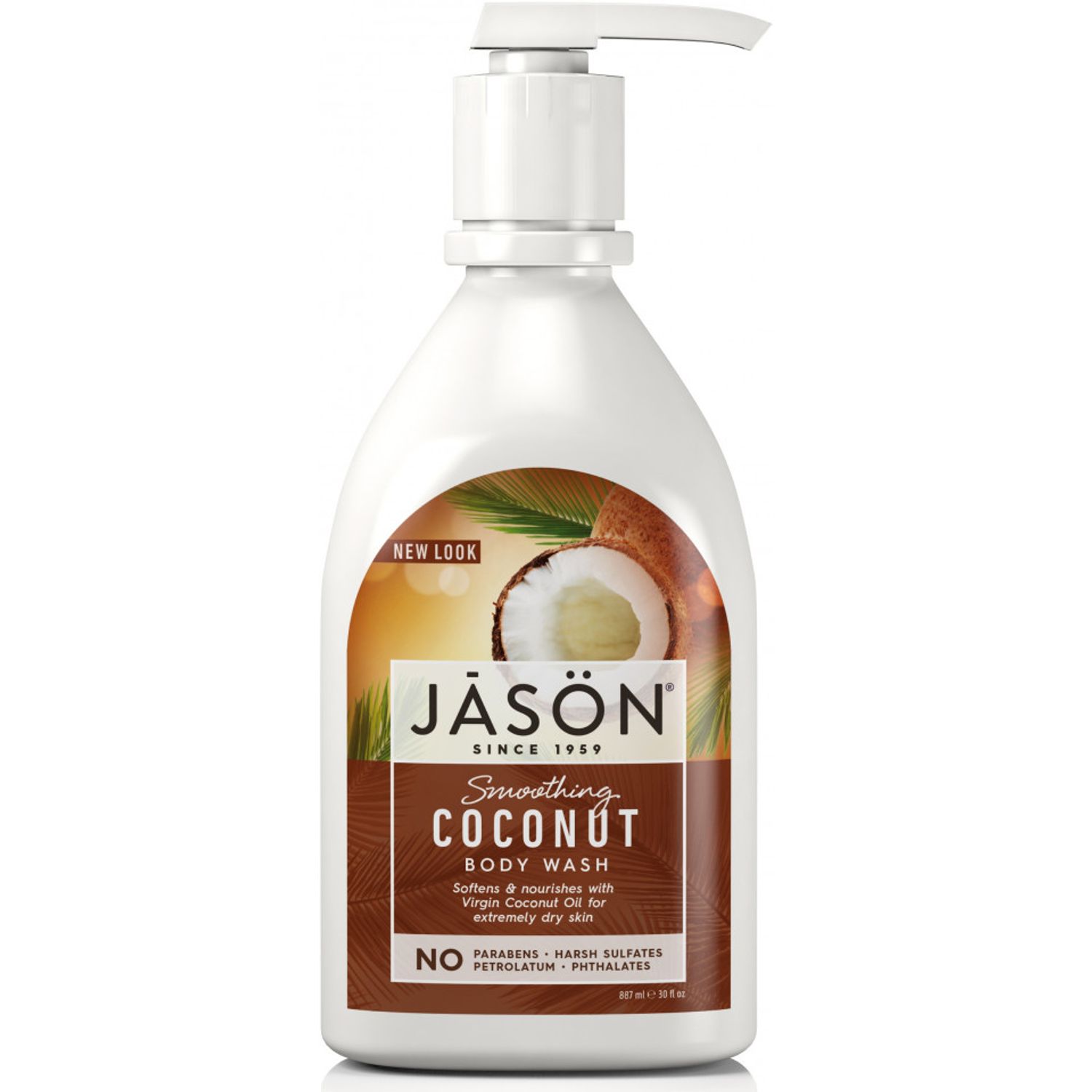 Gel de dus cu ulei de cocos Jason, 887 ml fotografia produsului