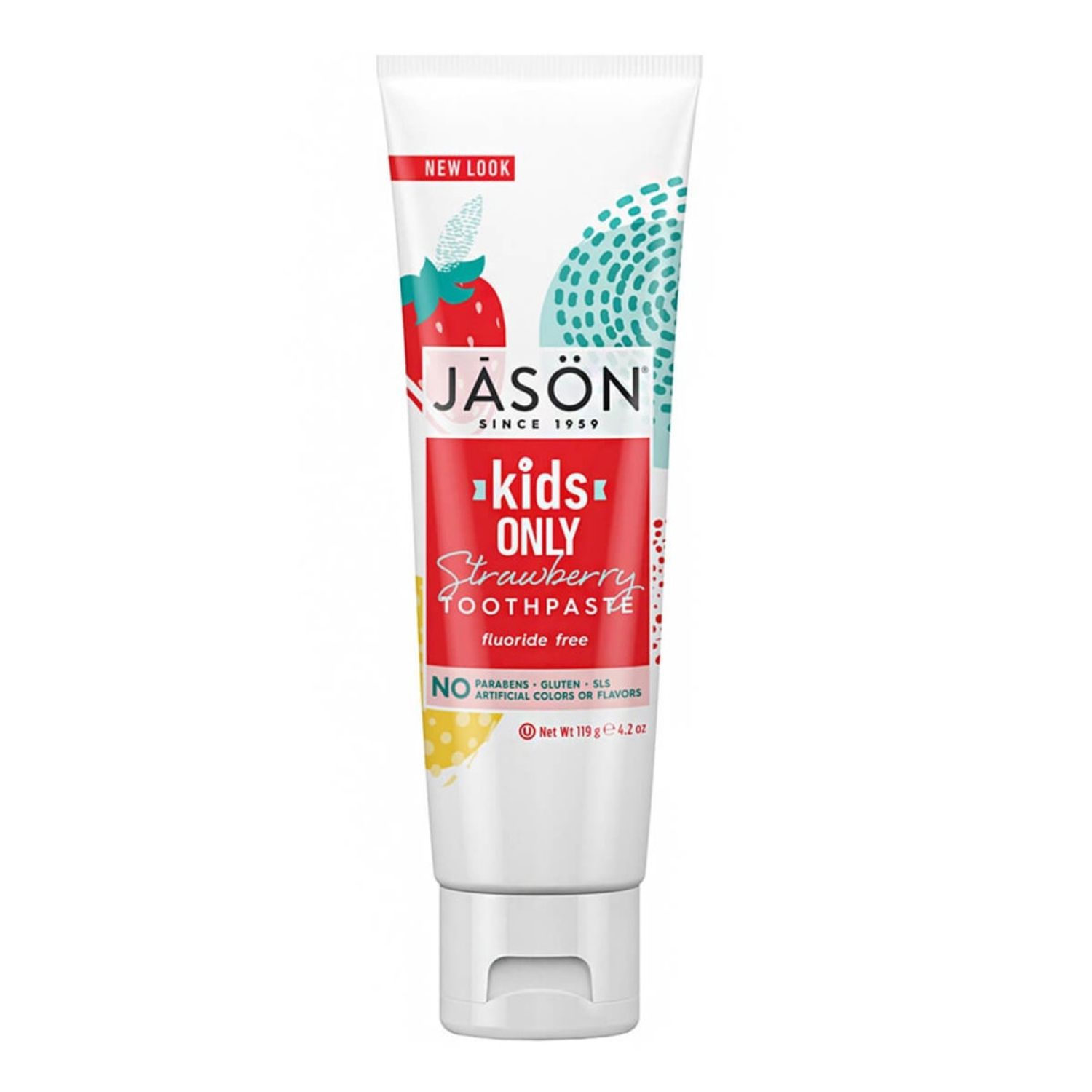 Pasta naturala de dinti cu capsuni pt copii Jason, 119g fotografia produsului