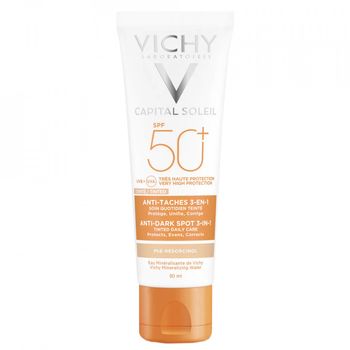 Crema colorata anti-pete pigmentare cu SPF 50+ Vichy Capital Soleil, 50 ml