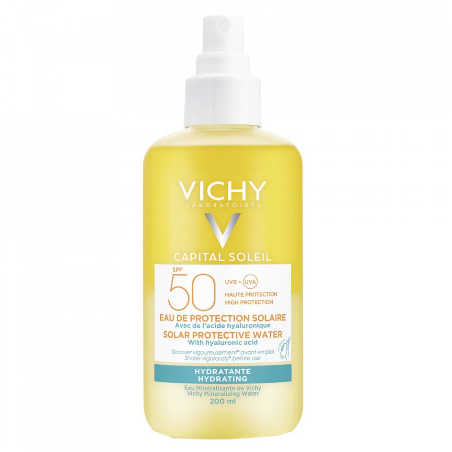 Apa de protectie solara Vichy Hydra cu SPF 50+ Capital Soleil, 200 ml fotografia produsului