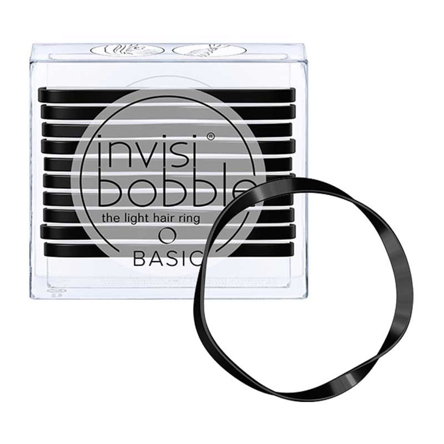 Elastic pentru par InvisiBobble Basic True Black, 10 buc fotografia produsului